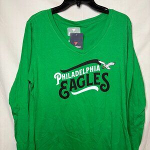 Women's Fanatics Size L - Green NFL Philadelphia Eagles Long Sleeve Shirt